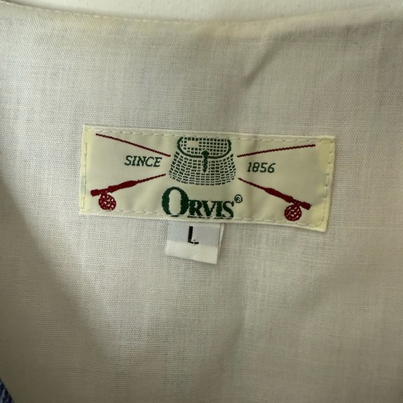 Orvis vintage floral button down women’s vest cottage, core, coastal grandma L - Picture 3 of 5